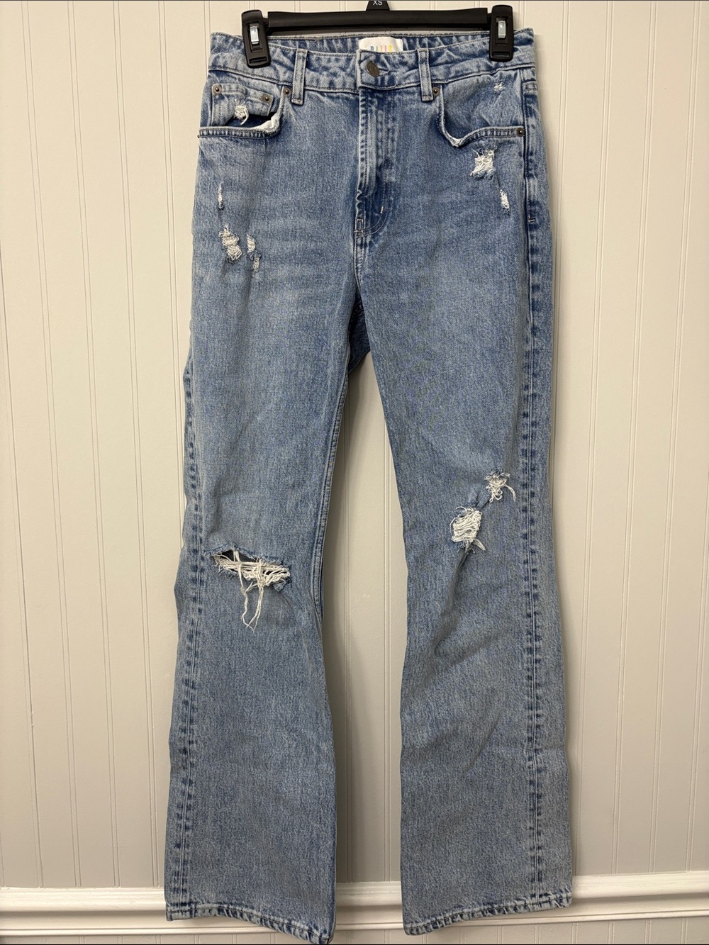 Light Blue Distressed Women's Jeans